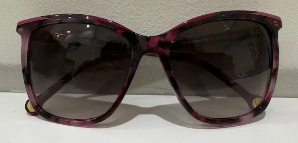 Lentes de verano para mujer cuadrados con efecto carey rosado