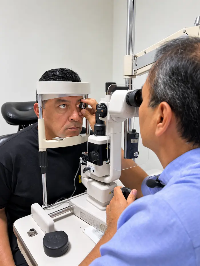 revisión de ojos